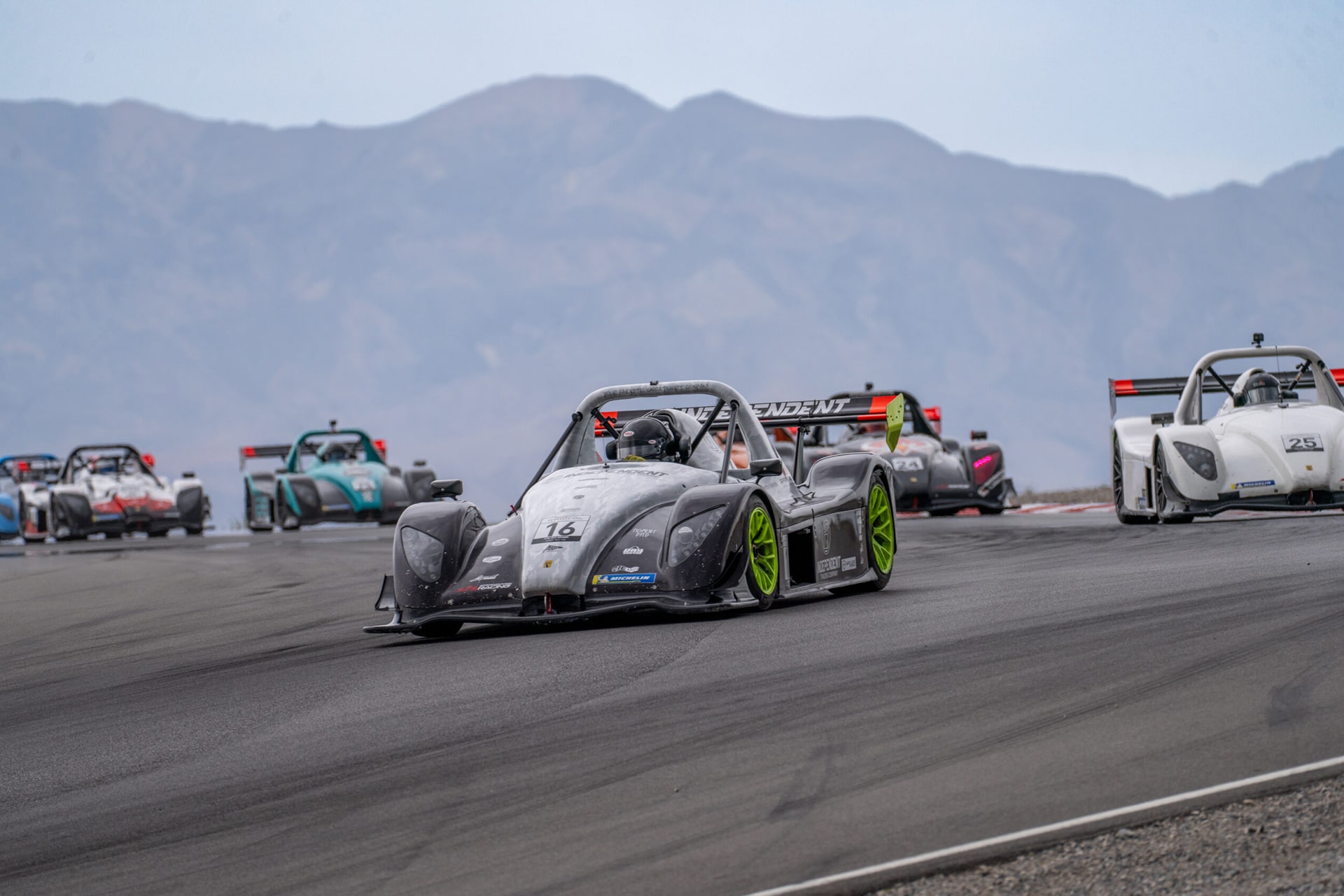 radical racecar on track