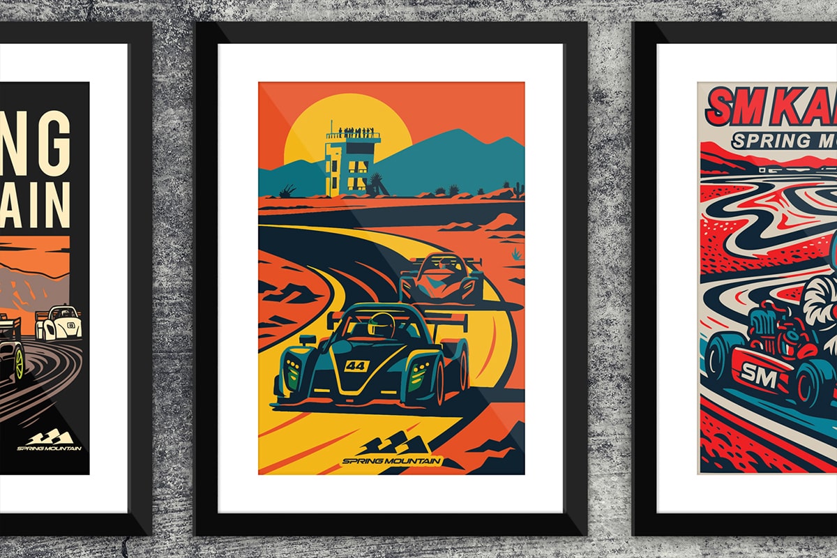 Spring Mountain Graphic Illustrations